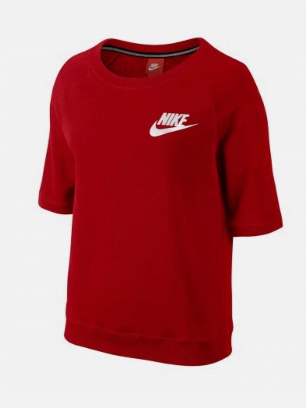 Nike Red Short-Sleeve Sweatshirt